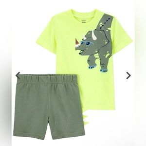 Baby 2-Piece Dinosaur Tee & Short Set